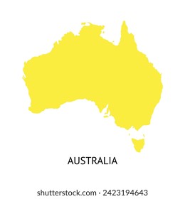 Map of Australia. Vector illustration