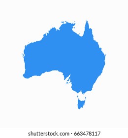 Map of Australia. vector illustration