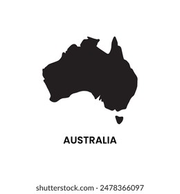 Map of Australia vector illustration Stock Vector.
