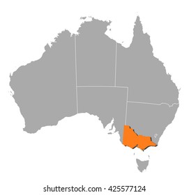 Map - Australia, Victoria