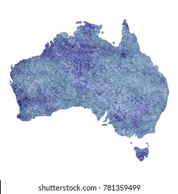 map of Australia with a violet paint texture with light gray and blue spots.
paint. Violet background. Watercolor. Vector illustration