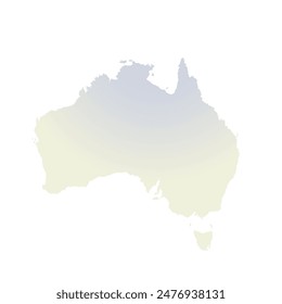 Map of Australian, sign silhouette. World Map Globe. Vector Illustration isolated on white background. African continent.