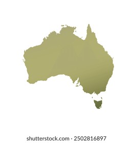 Map of Australian, sign silhouette. World Map Globe. Vector Illustration isolated on white background. African continent.