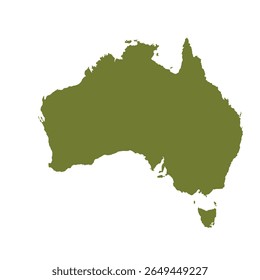 Mapa de australiano, sinal silhueta. World Map Globe (em inglês). Ilustração de vetor isolada em plano de fundo transparente. continente africano.
