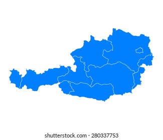 Map of Austria