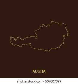 map of Austria