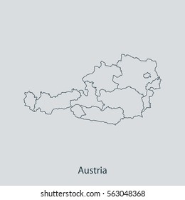 map of Austria