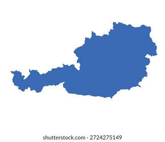 Mapa da Áustria, silhueta de sinais. World Map Globe (em inglês). Ilustração de vetor isolada em fundo branco. continente europeu.