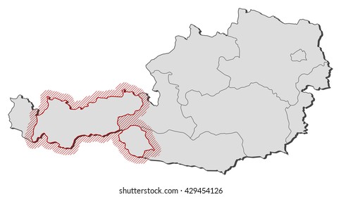 Map - Austria, Tyrol
