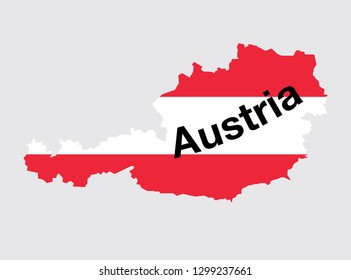 map of austria vector