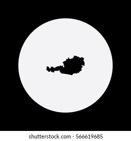Map of Austria Vector Illustration

