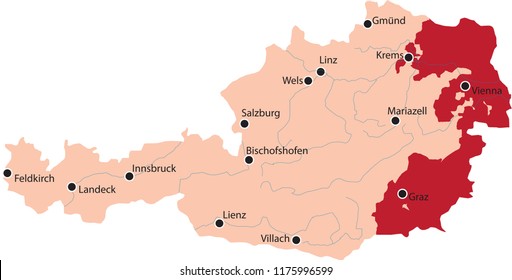 map austria wine regions