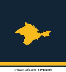 Map of Autonomous Republic of Crimea.