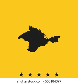 Map of Autonomous Republic of Crimea.