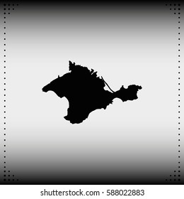 Map of Autonomous Republic of Crimea.