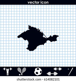 Map of Autonomous Republic of Crimea.