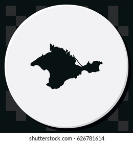 Map of Autonomous Republic of Crimea.