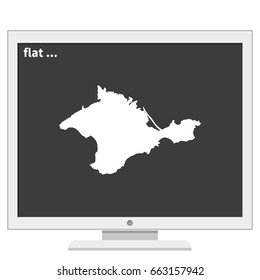 Map of Autonomous Republic of Crimea.