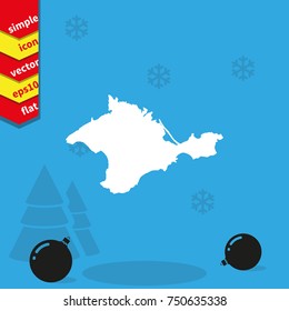 Map of Autonomous Republic of Crimea.