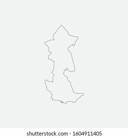 Map of Avcilar - Istanbul - Turkey graphic element Illustration template design
