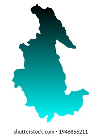 Mapa de Ayacucho en blanco