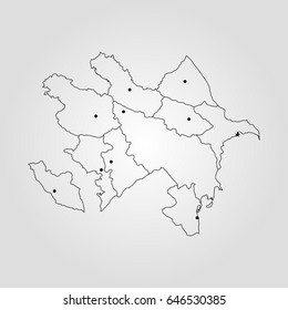 Map of Azerbaijan