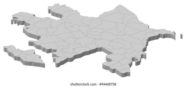 Download Azerbaijan Map 3d Stock Vectors Images Vector Art Shutterstock