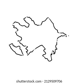 map of azerbaijan. map concept azerbaijan map vector