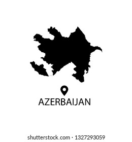 Map of Azerbaijan sign. Sign navigator