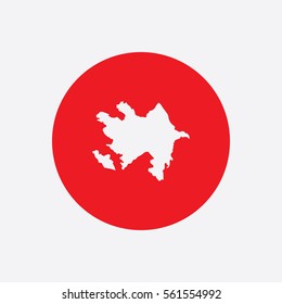 Map of Azerbaijan Vector Illustration
