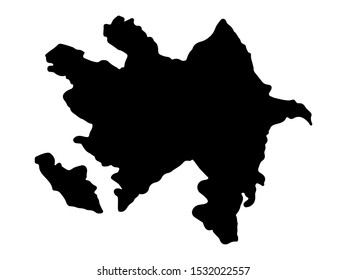 Map of Azerbaijan Vector illustration eps 10
