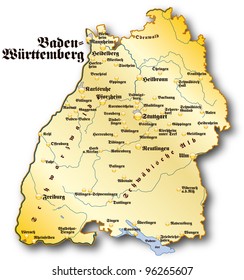 Map of Baden-Wuerttemberg