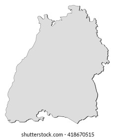Map - Baden-Wuerttemberg (Germany)