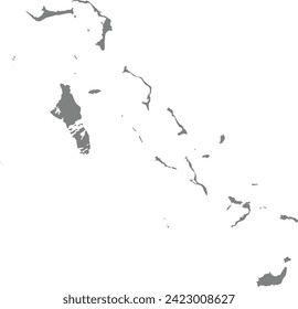 Map of Bahamas vector icon