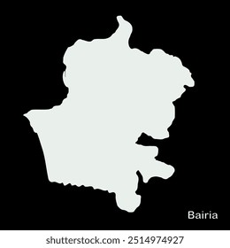 Karte von Bairia Block, Champaran District, Bihar State, Republik Indien, Regierung von Bihar, Indisches Territorium, Ostindien, Politik, Dorf, Tourismus
