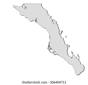 Map - Baja California Sur (Mexico)