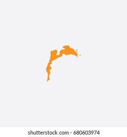 Map of Baku - Azerbaijan Vector Illustration Silhouette Design