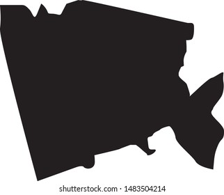Map of Baldwin county in georgia state in usa
