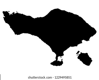 Map of Bali, Indonesia