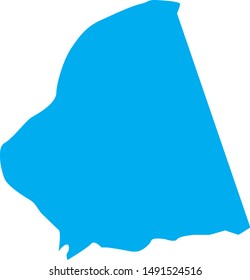 Map of Ballard County in the state of Kentucky