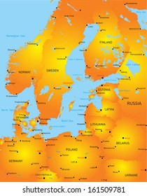 Map Of Baltic Region Countries