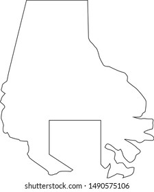 Map Of Baltimore County In State Of Maryland