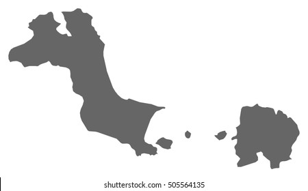 Map - Bangka-Belitung Islands (Indonesia)