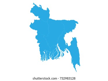 Map of bangladesh. High detailed vector map -  bangladesh.