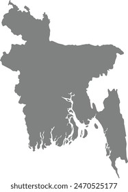 Map of Bangladesh logo vector
