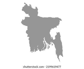 Map Bangladesh vector background. Isolated country texture