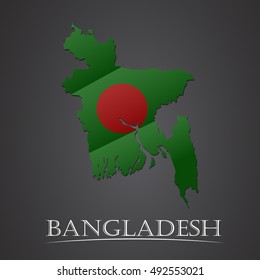 Map of bangladesh. vector illustration