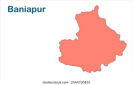 Karte von Baniapur, Saran District, Bihar State, Republik Indien, Regierung von Bihar, Indisches Territorium, Ostindien, Politik, Dorf, Tourismus