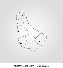 Map of Barbados