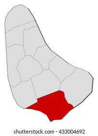 Map - Barbados, Christ Church